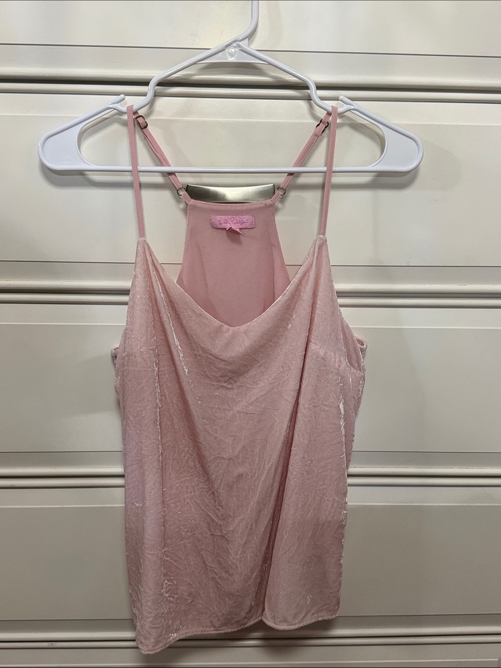 Lilly Pulitzer Pale Pink Velvet Cami Slip